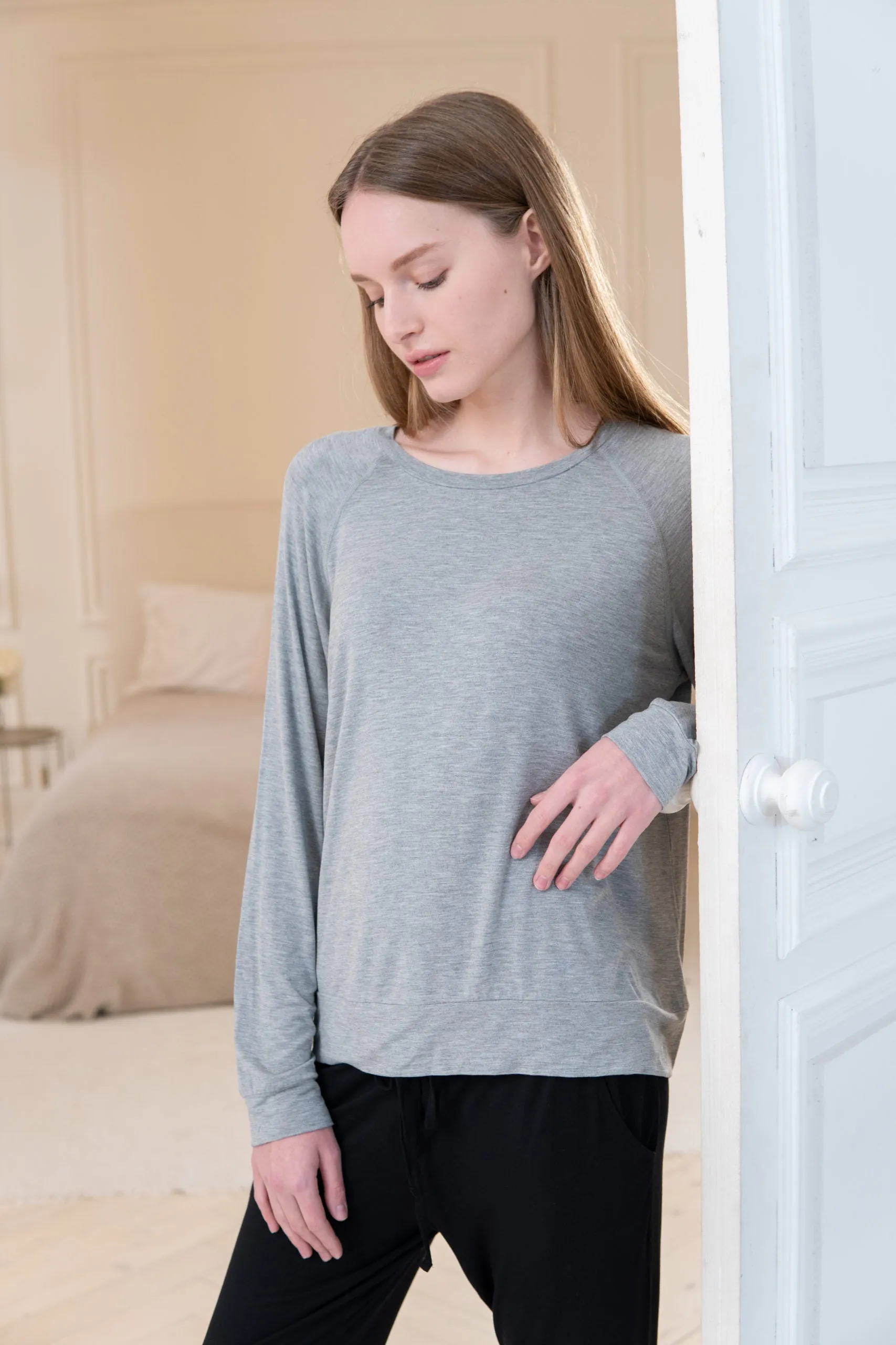 Bamboo Loose Fit Long Sleeve Top