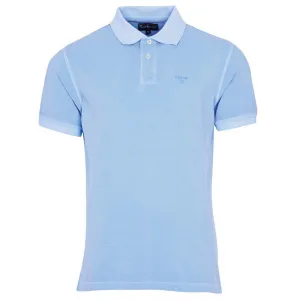 Barbour Washed Sports Mens Polo Shirt - Sky