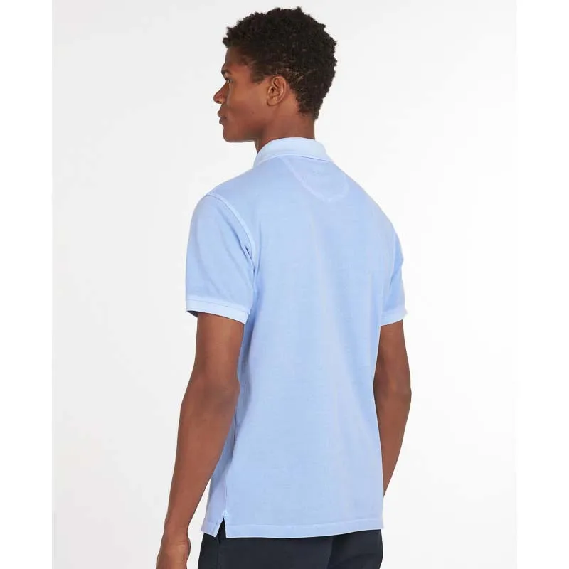 Barbour Washed Sports Mens Polo Shirt - Sky