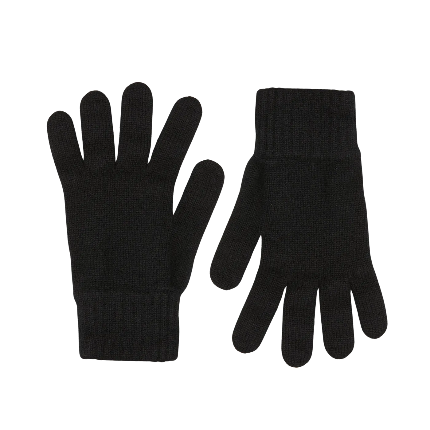 Black Pure Cashmere Gloves