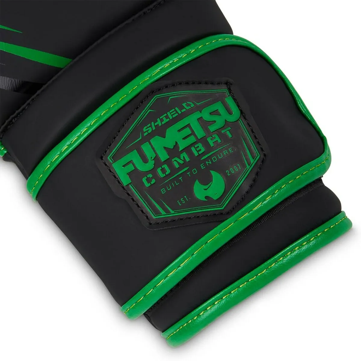Black/Green Fumetsu Shield Kids Boxing Gloves