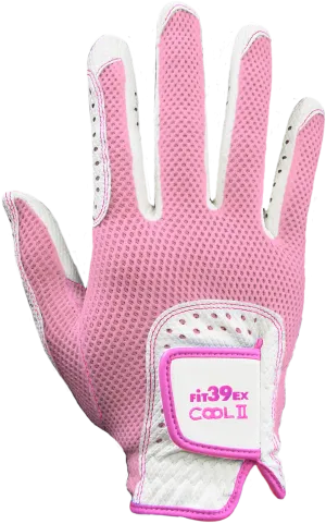 Cool II FIT39 Golf Glove - Pink/White (Right-Hand)