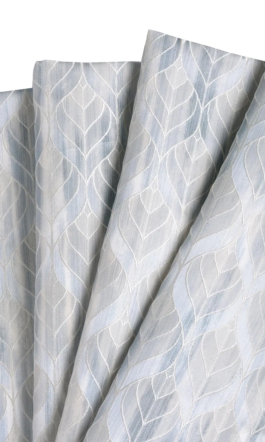 'Deep Faith' Petal Patterned Window Blinds (Silvery Blue)
