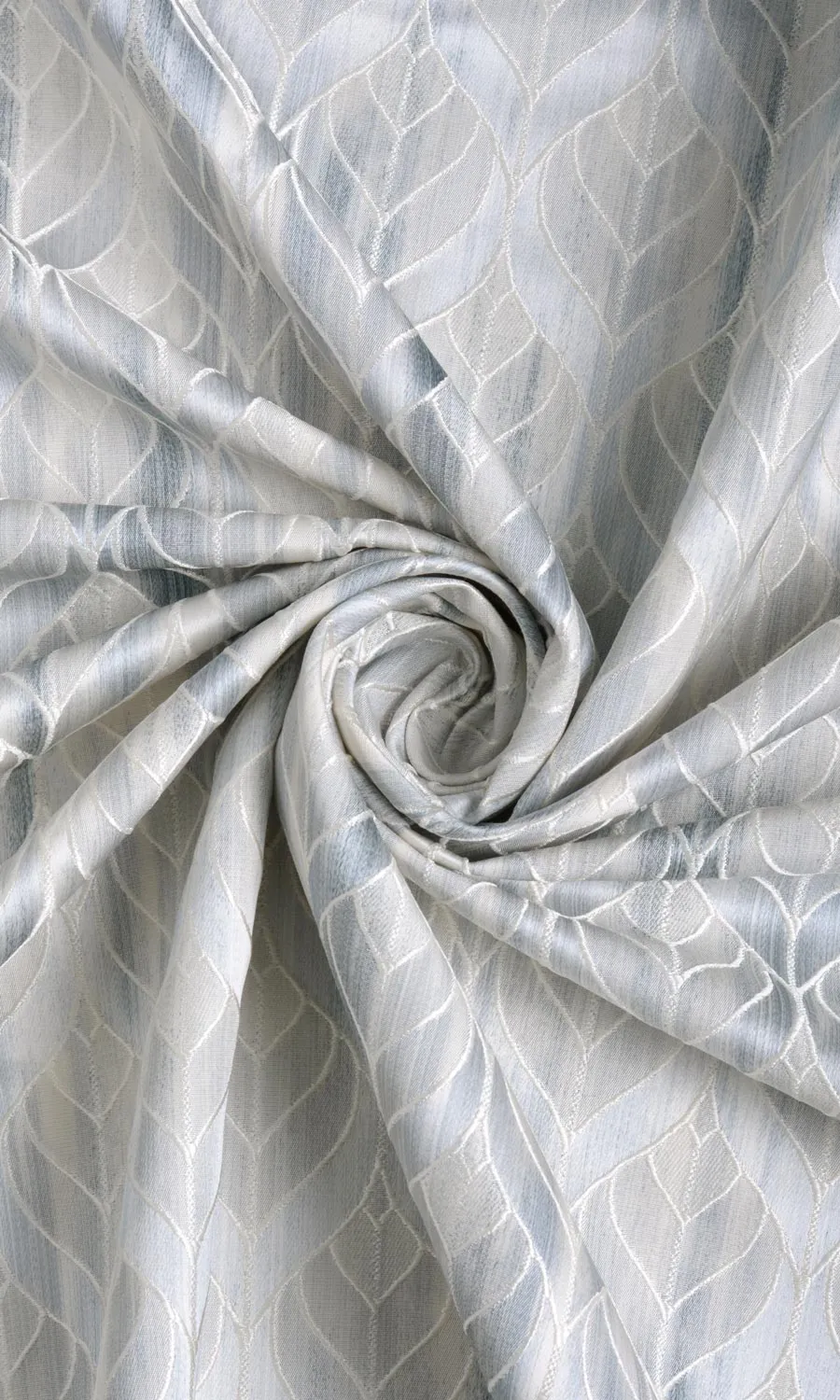 'Deep Faith' Petal Patterned Window Blinds (Silvery Blue)