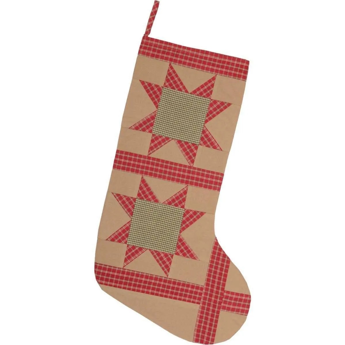 Dolly Star Tan Patch Stocking 12x20 VHC Brands