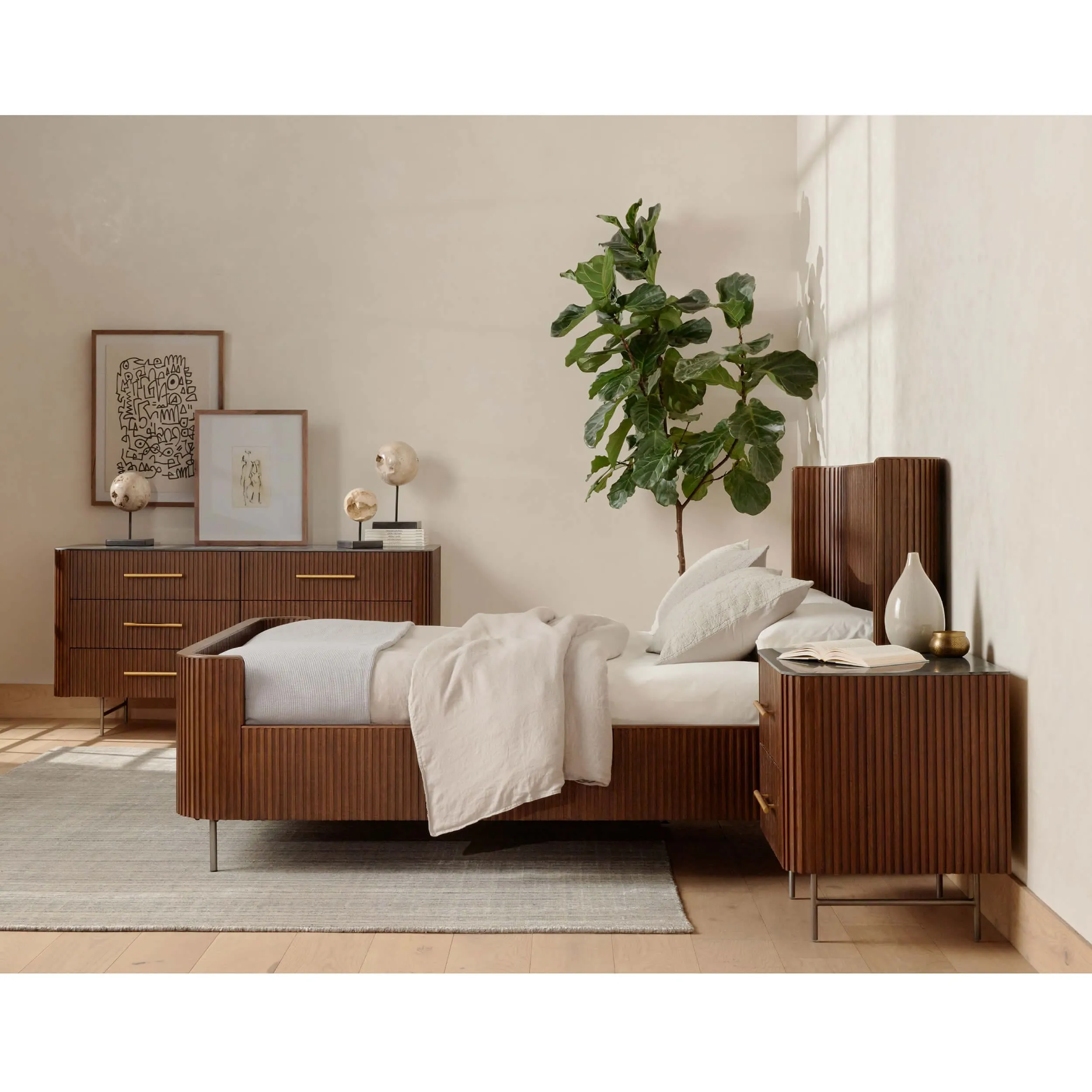 Fletcher Bed, Terra Brown