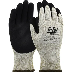 G-Tek 41-8150R ECO Series Seamless Knit Recycled Yarn/Acrylic Blended with Latex MicroSurface Grip Safety Glove (One Dozen)