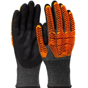 G-Tek PolyKor 16-MPT630 Seamless Knit Blended with D3O Impact Protection and Nitrile MicroSurface Coated Safety Glove(One Dozen)