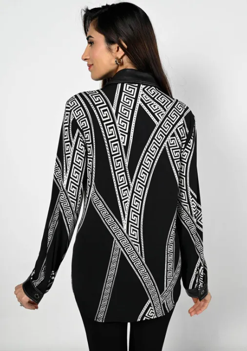 Geometric Printed Top