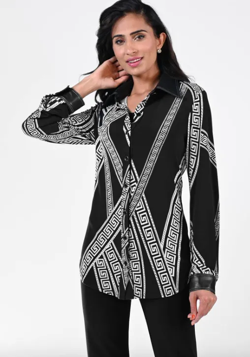 Geometric Printed Top