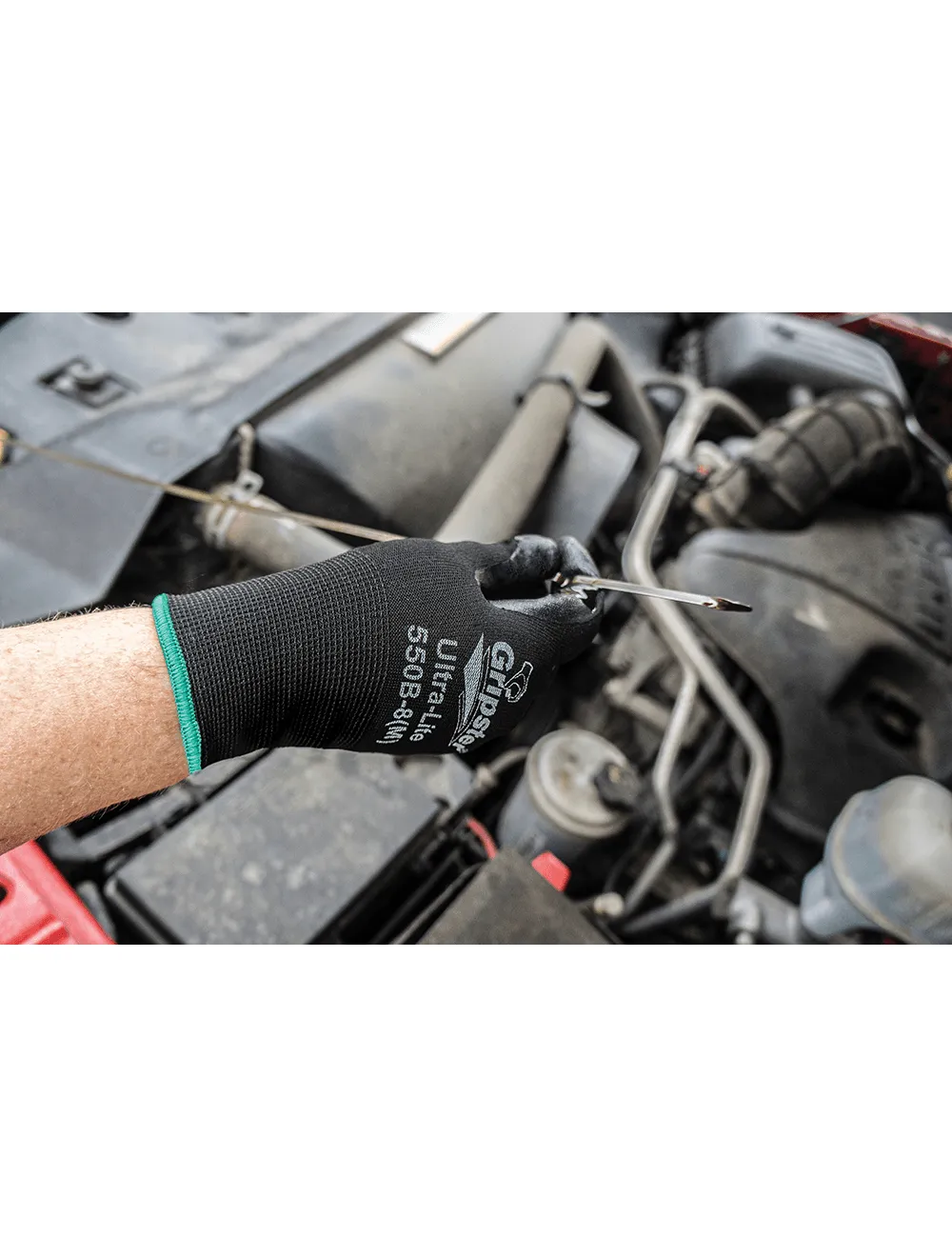 Global Glove Gripster Ultra-Lite Black Foam Nitrile Coated Gloves with Cut, Abrasion, and Puncture Resistance