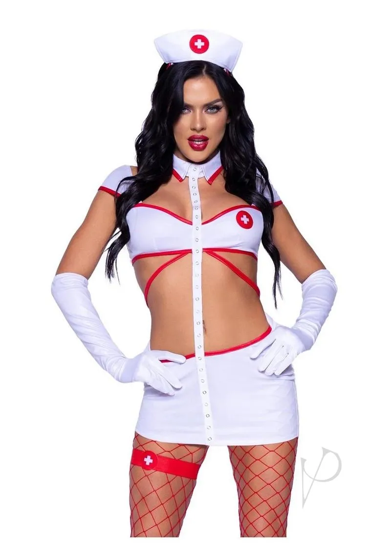 Heartstopping Nurse 4pc Xs White