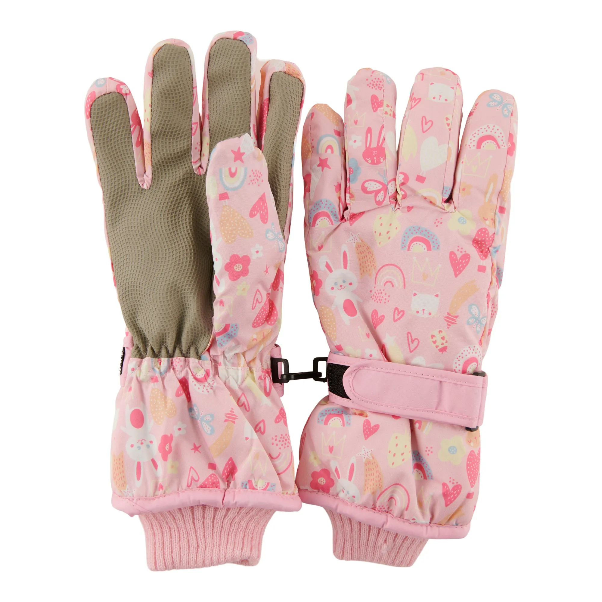 Kid's Printed Ski Gloves
