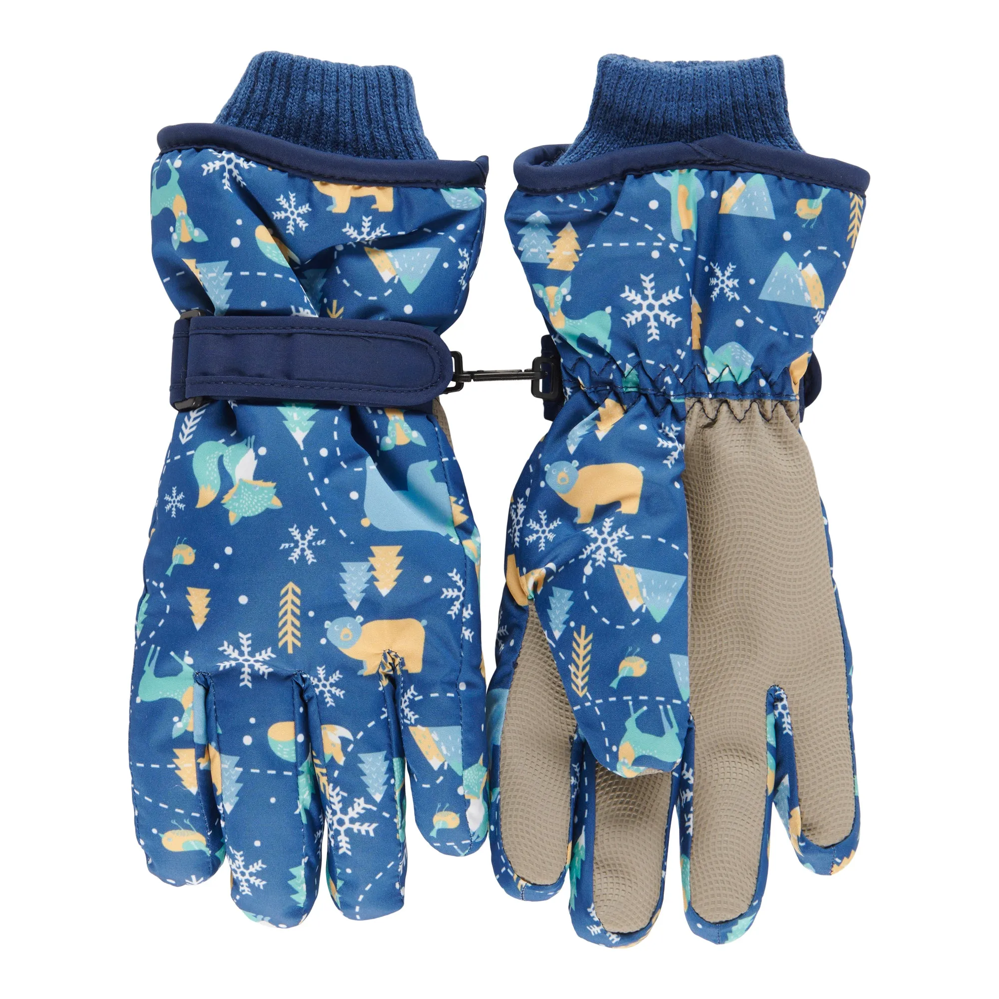 Kid's Printed Ski Gloves