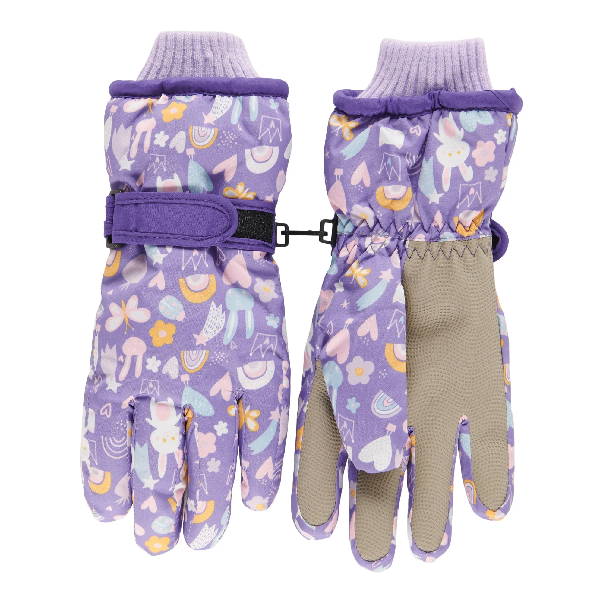 Kid's Printed Ski Gloves