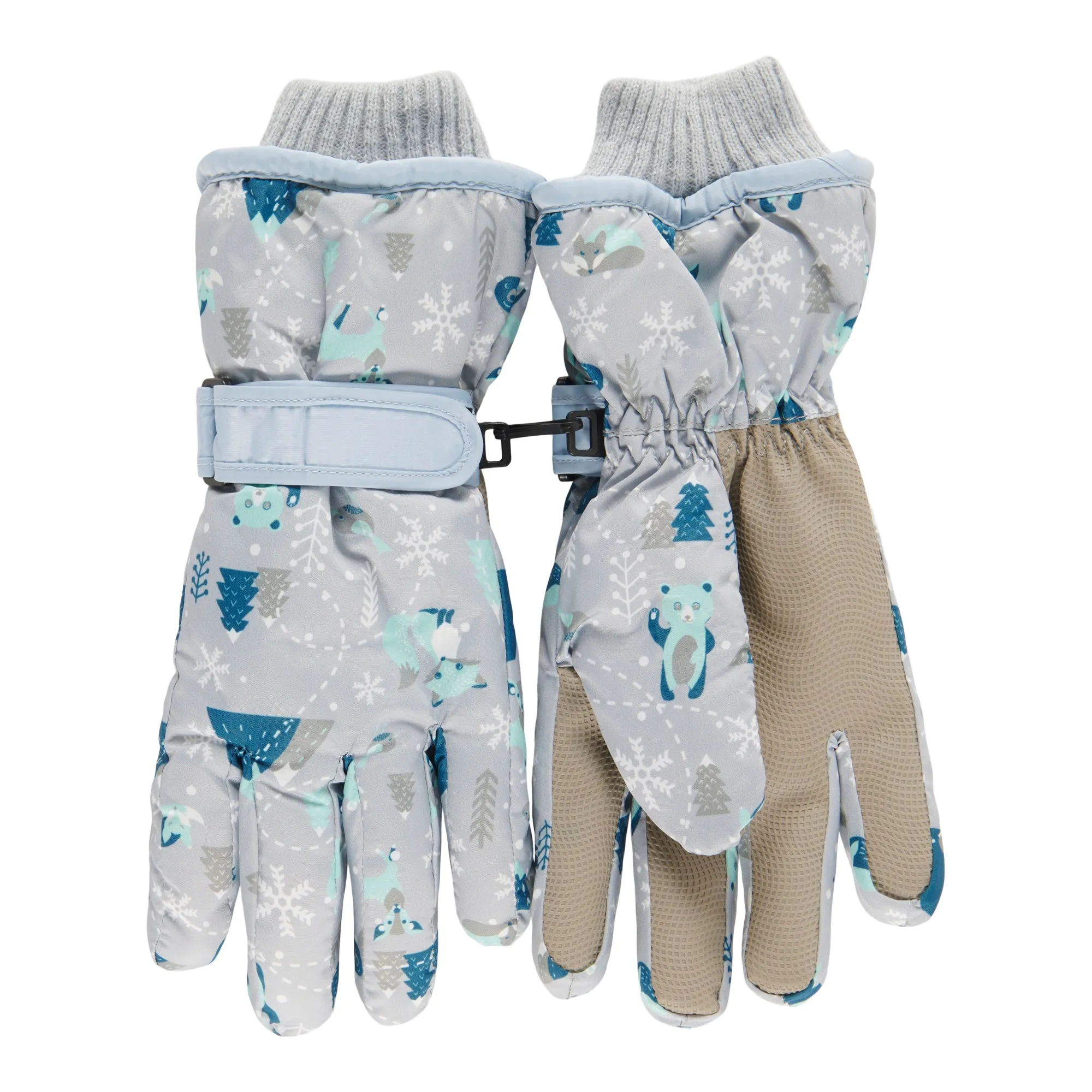 Kid's Printed Ski Gloves