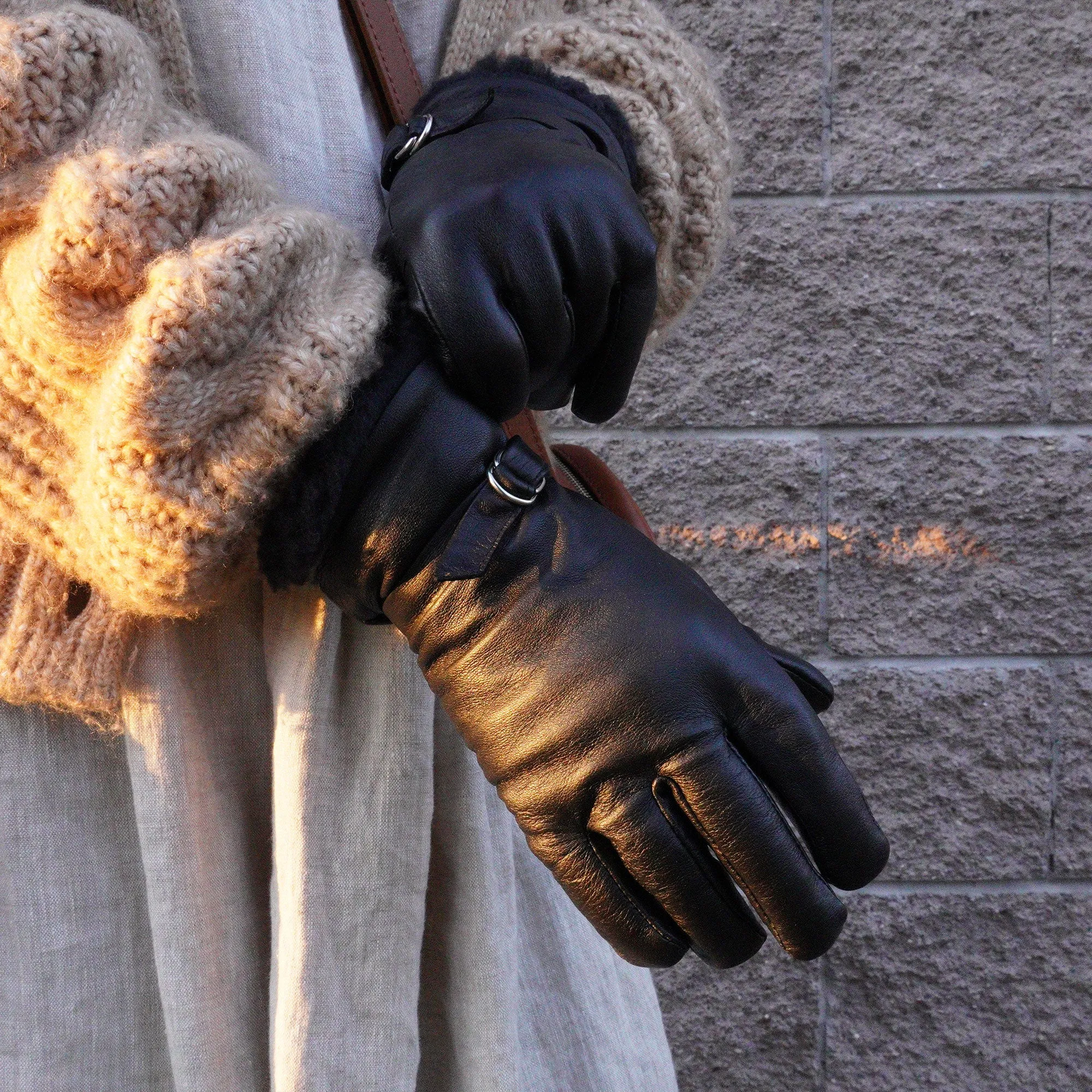 Käsinetori Women's Leather Gloves w/ Wool Lining