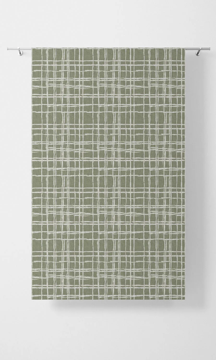 'Latina' Modern Abstract Print Shades (Green/ White)
