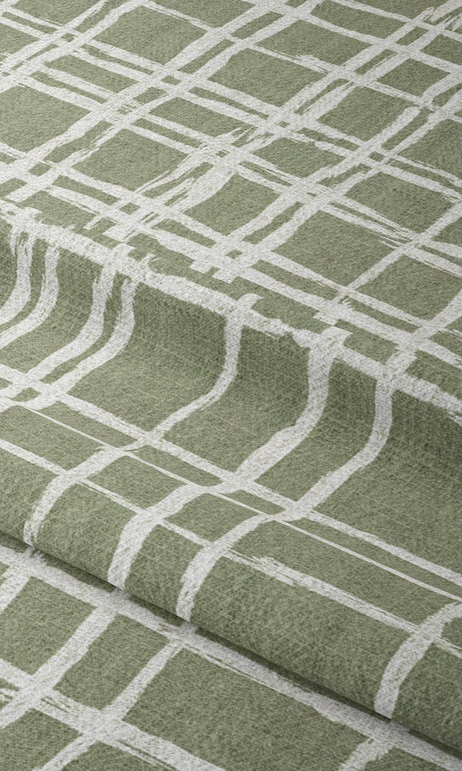 'Latina' Modern Abstract Print Shades (Green/ White)