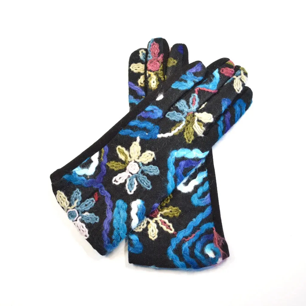 Luv & Co. Floral Brocade Glove