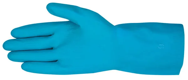 MCR Safety Unlined Blue Latex, Straight Cuff