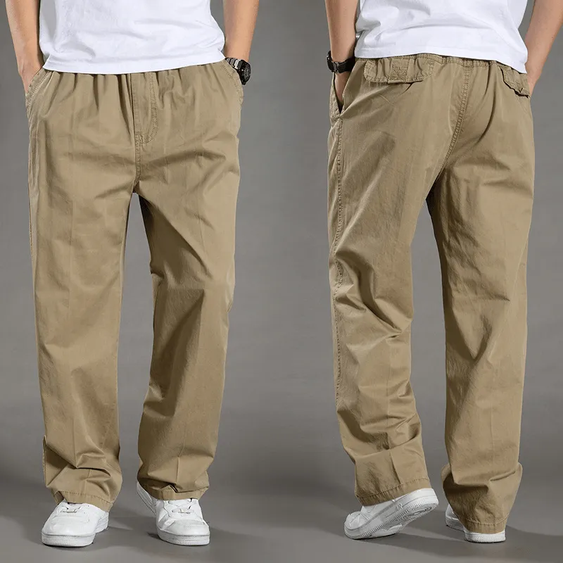 Mens Straight Leg Loose Cargo Pants Multi-Pocket Pant