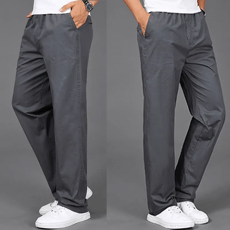 Mens Straight Leg Loose Cargo Pants Multi-Pocket Pant