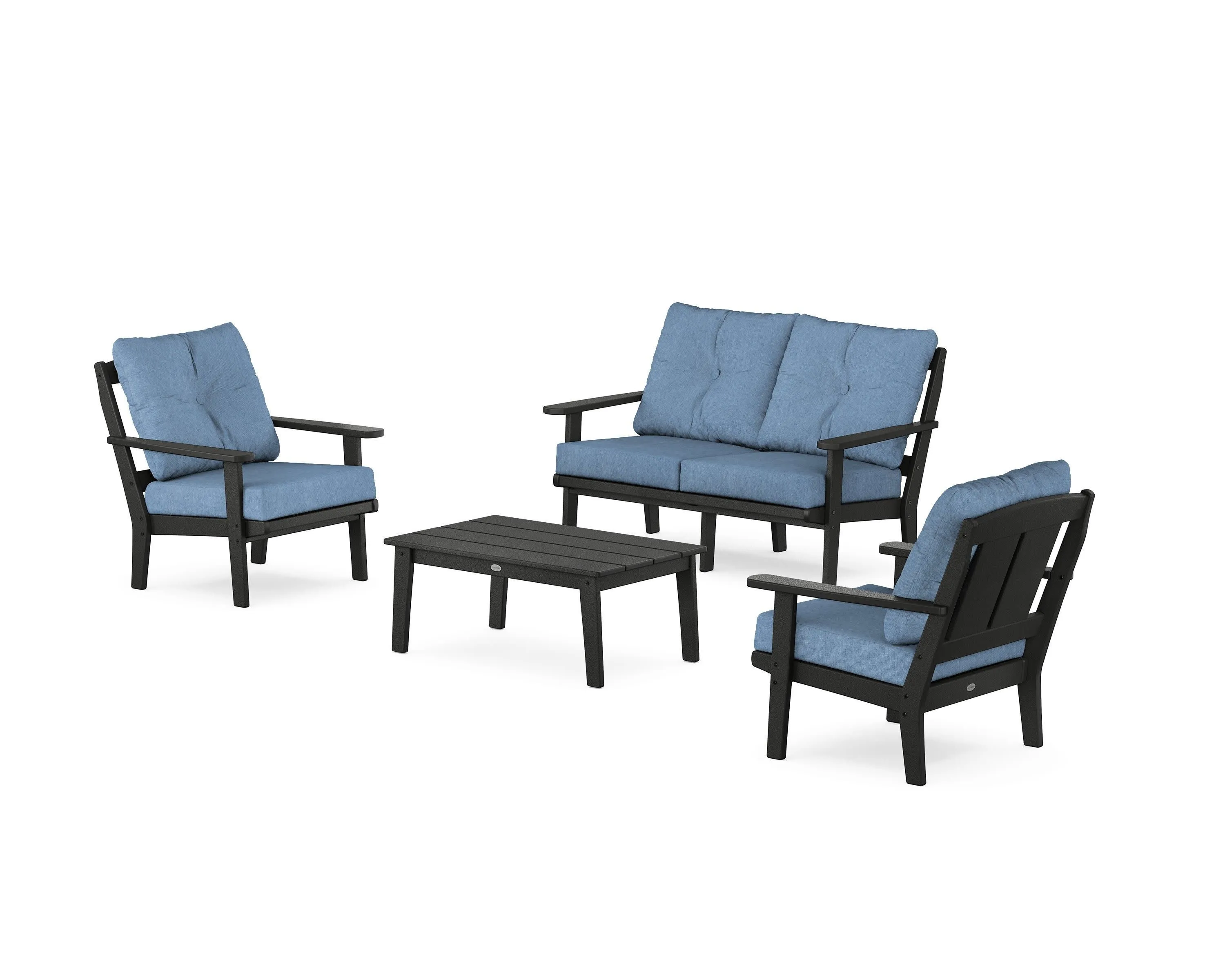 Mission 4-Piece Deep Seating Set with Loveseat