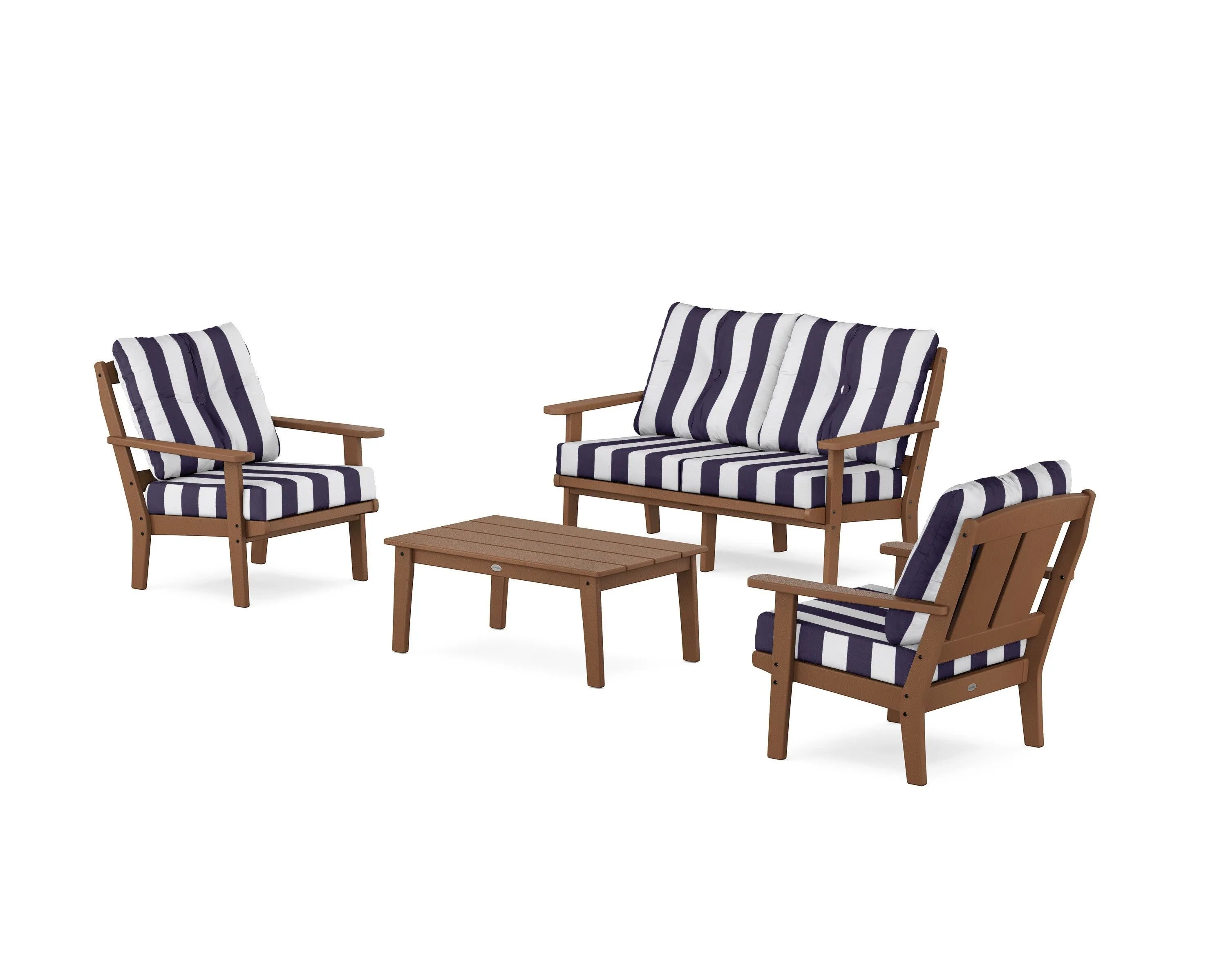 Mission 4-Piece Deep Seating Set with Loveseat