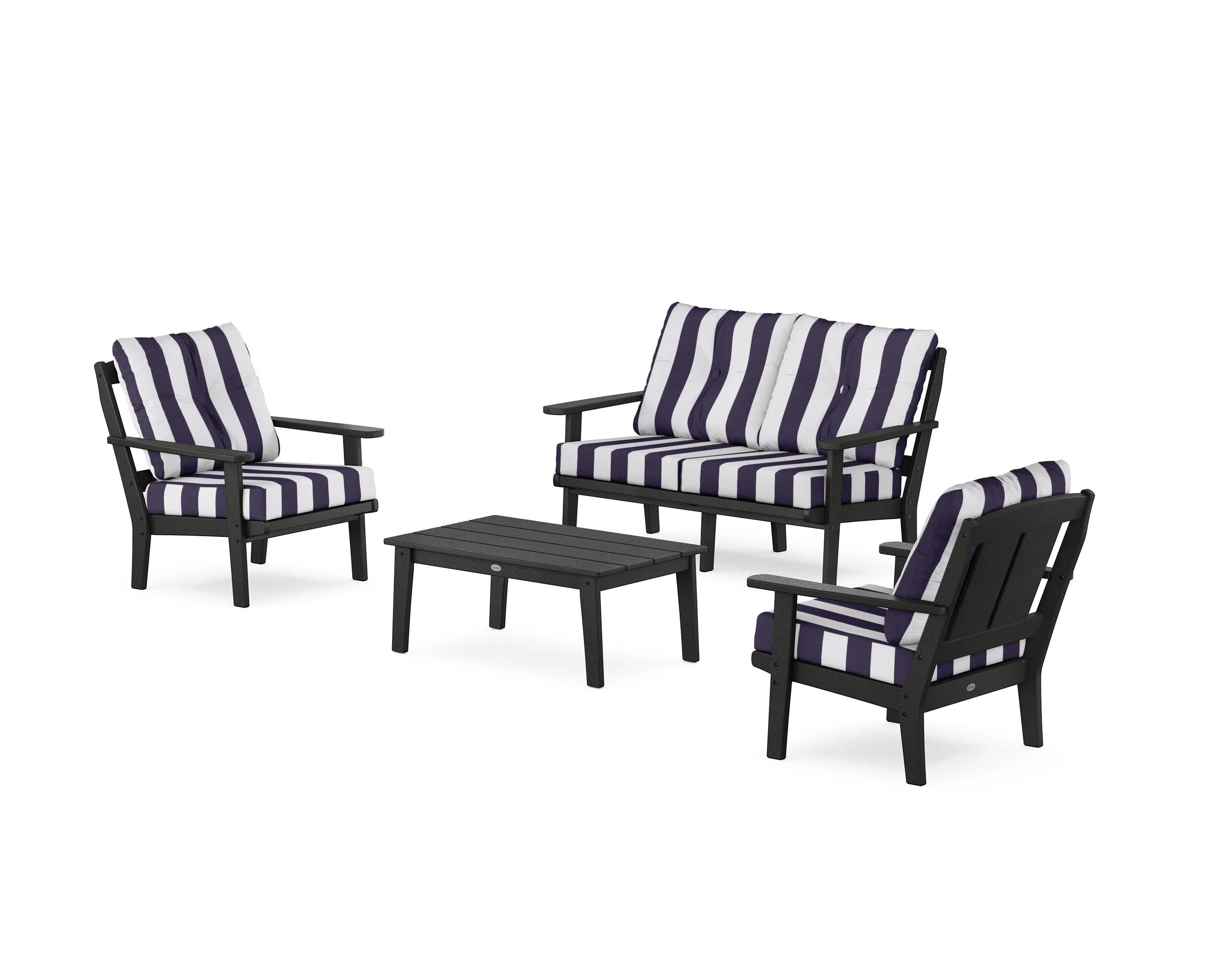Mission 4-Piece Deep Seating Set with Loveseat