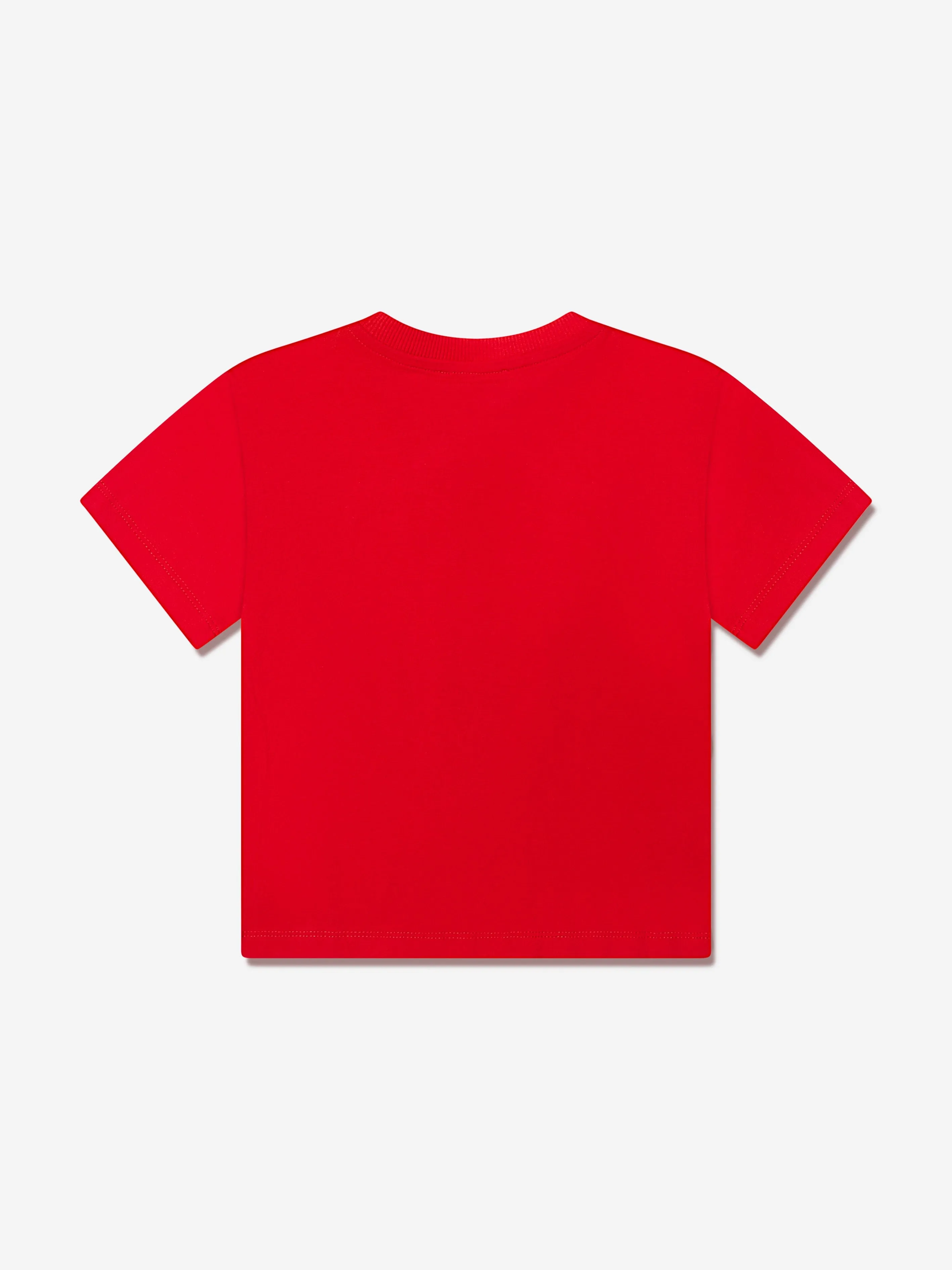 Moschino Kids Teddy Logo T-Shirt in Red
