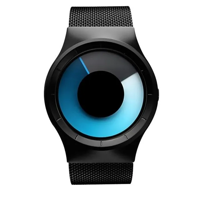 MROYALE™ Men's Minimalist Mesh Stainless Steel Band Fashion Quartz Watch