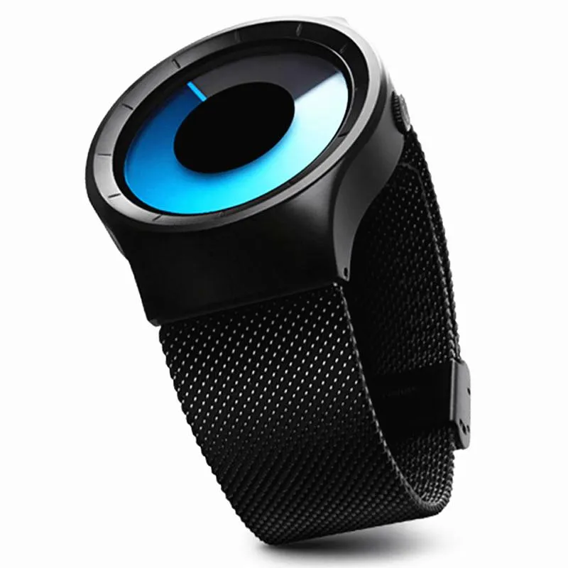 MROYALE™ Men's Minimalist Mesh Stainless Steel Band Fashion Quartz Watch