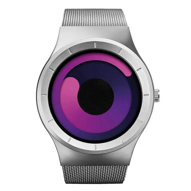 MROYALE™ Men's Minimalist Mesh Stainless Steel Band Fashion Quartz Watch