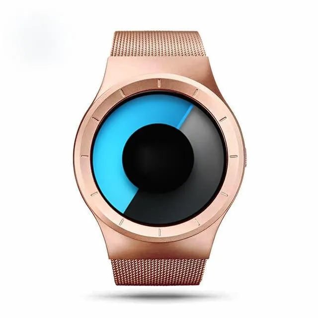 MROYALE™ Men's Minimalist Mesh Stainless Steel Band Fashion Quartz Watch