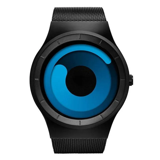 MROYALE™ Men's Minimalist Mesh Stainless Steel Band Fashion Quartz Watch