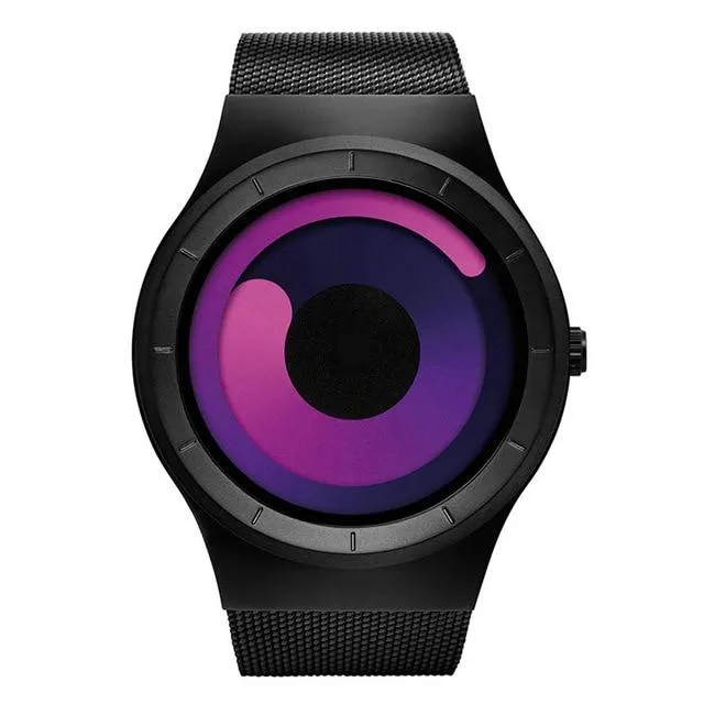 MROYALE™ Men's Minimalist Mesh Stainless Steel Band Fashion Quartz Watch