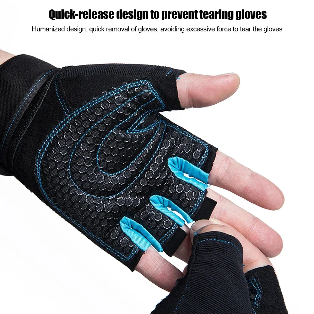 New OB Sports Half Finger Gloves