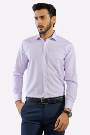 Purple Mini-Check Formal Shirt