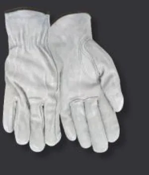 Red Steer 15110 Suede Cowhide Shirred Elastic Back Drivers Gloves (One Dozen)
