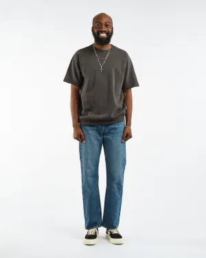 Short Sleeve Sweat Cut-Off Black