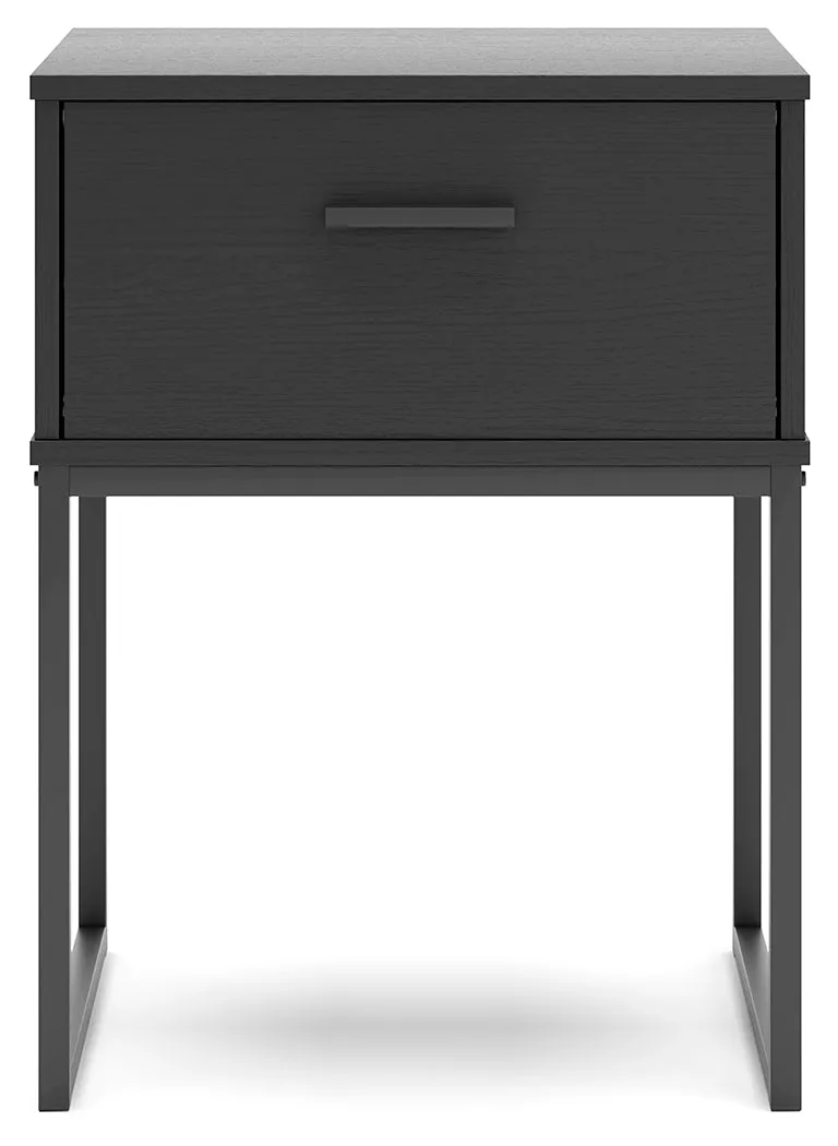 Socalle Twin Platform Bed with Dresser, Chest and 2 Nightstands in Black