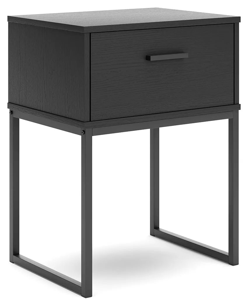 Socalle Twin Platform Bed with Dresser, Chest and 2 Nightstands in Black