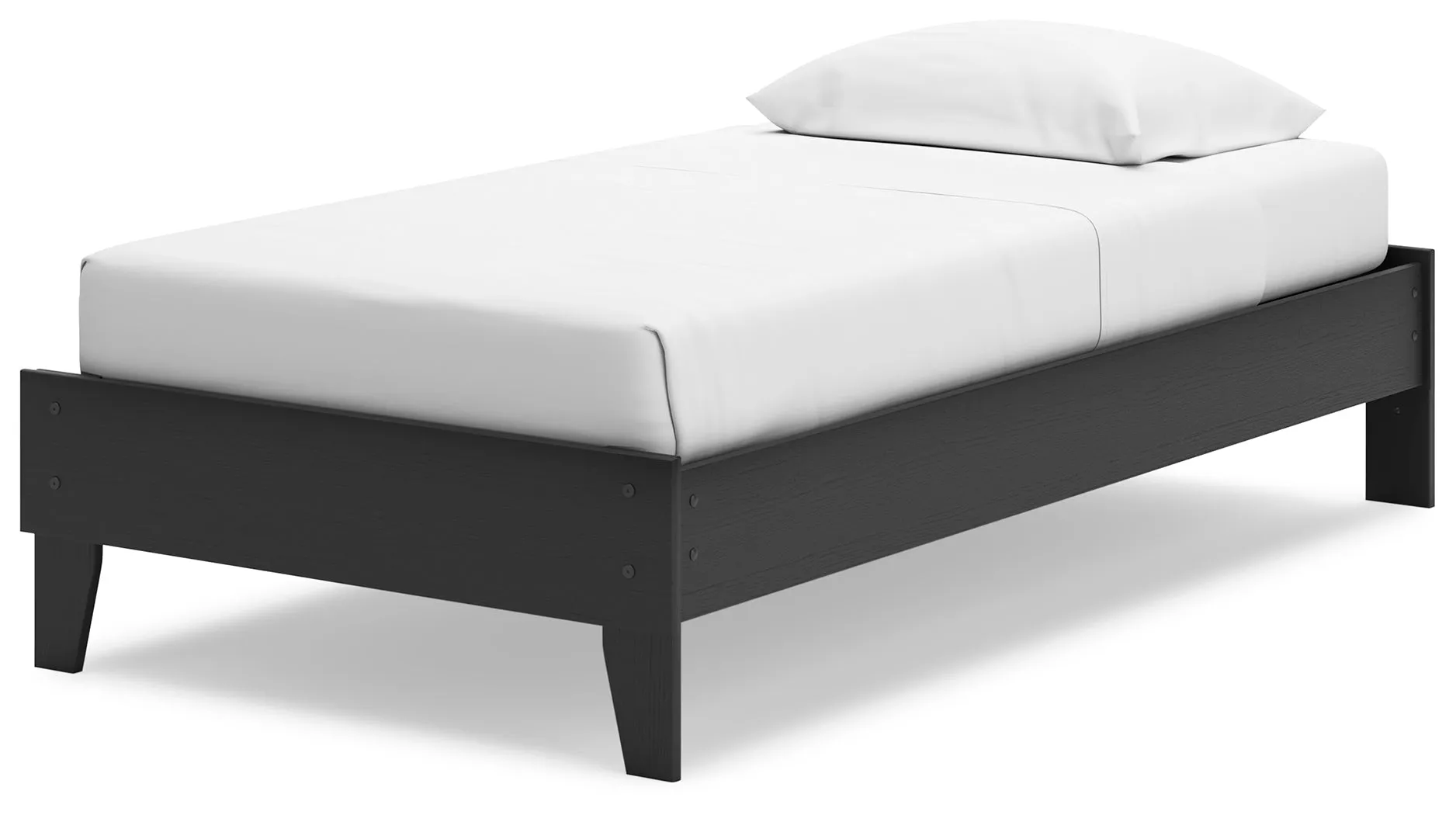 Socalle Twin Platform Bed with Dresser in Black