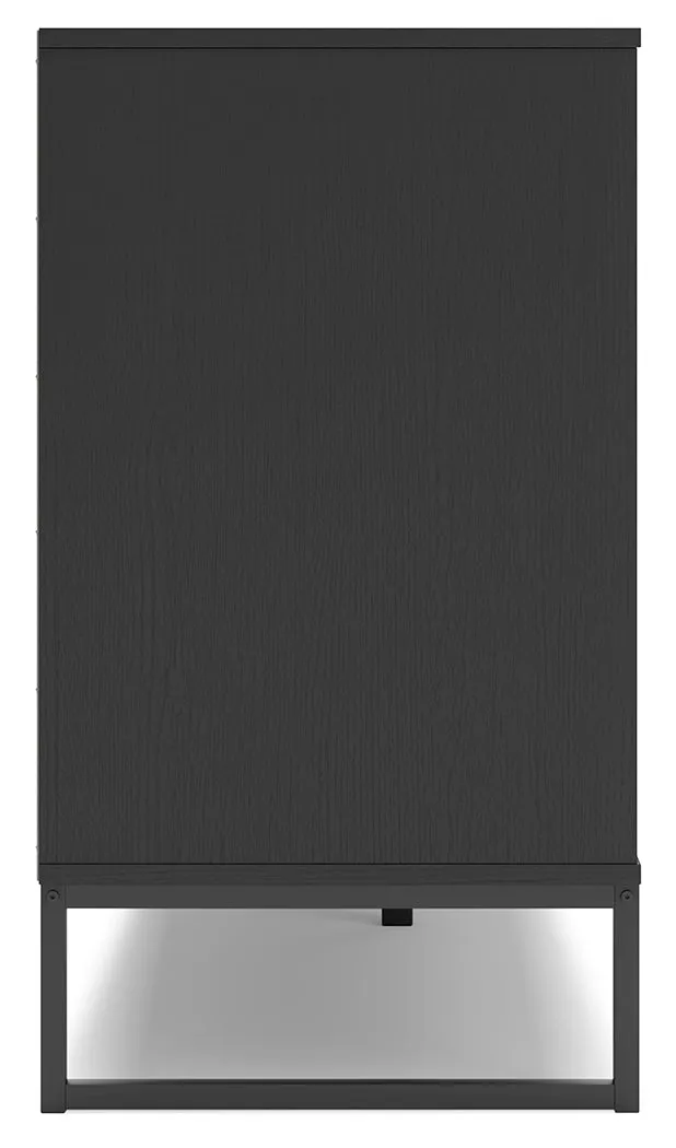 Socalle Twin Platform Bed with Dresser in Black