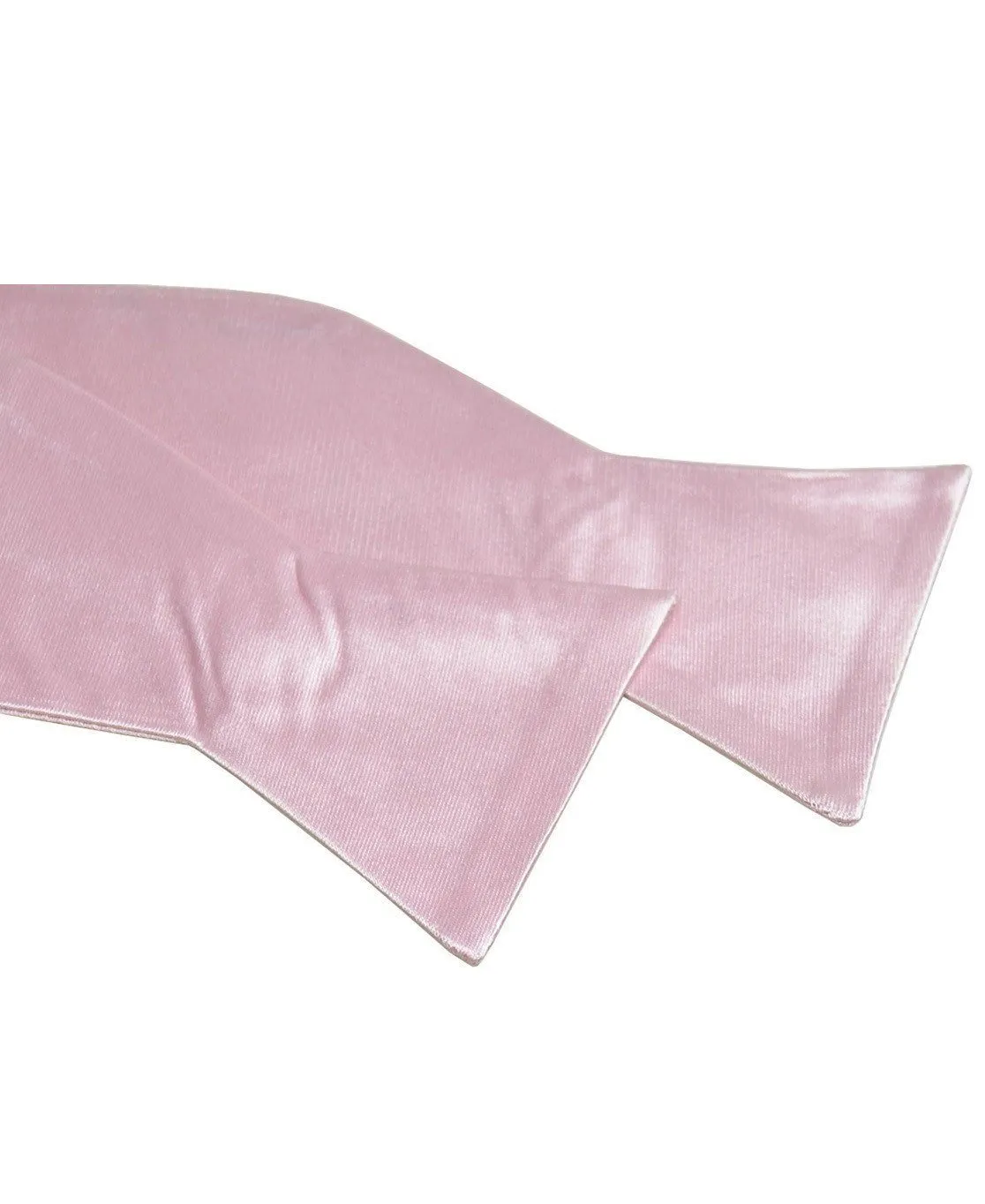 Solid Pink Mist Silk Bow Tie