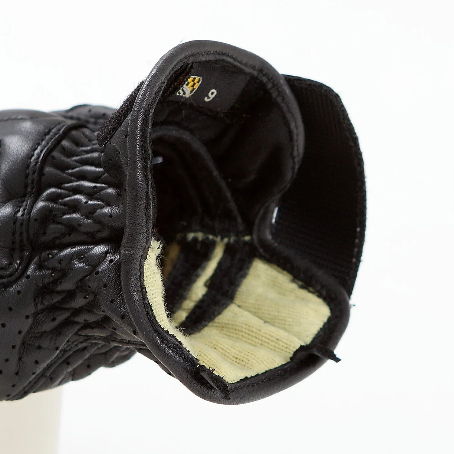SPEED PRO AIR summer Soft black leather glove