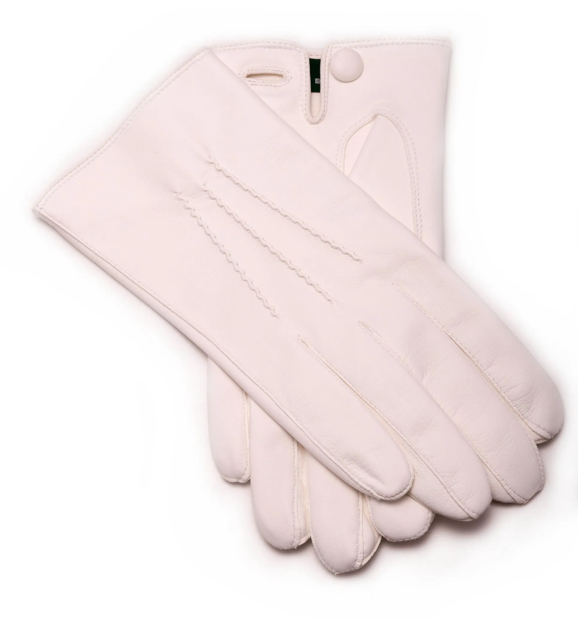 White Unlined Lamb Nappa Evening Dress Gloves